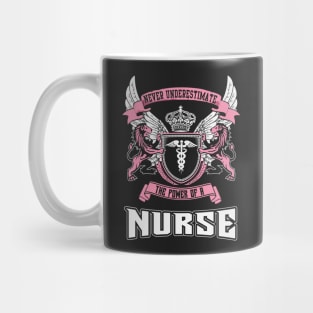 Never Underestimate The Power Of A Nurse Mug